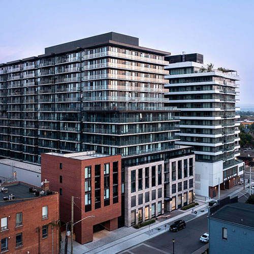 15 storey building is a great example of infill development within International Village BIA.