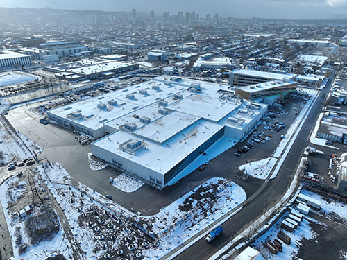 Photo taken November 28, 2025 looking southwest from the intersection of Birch at Brant