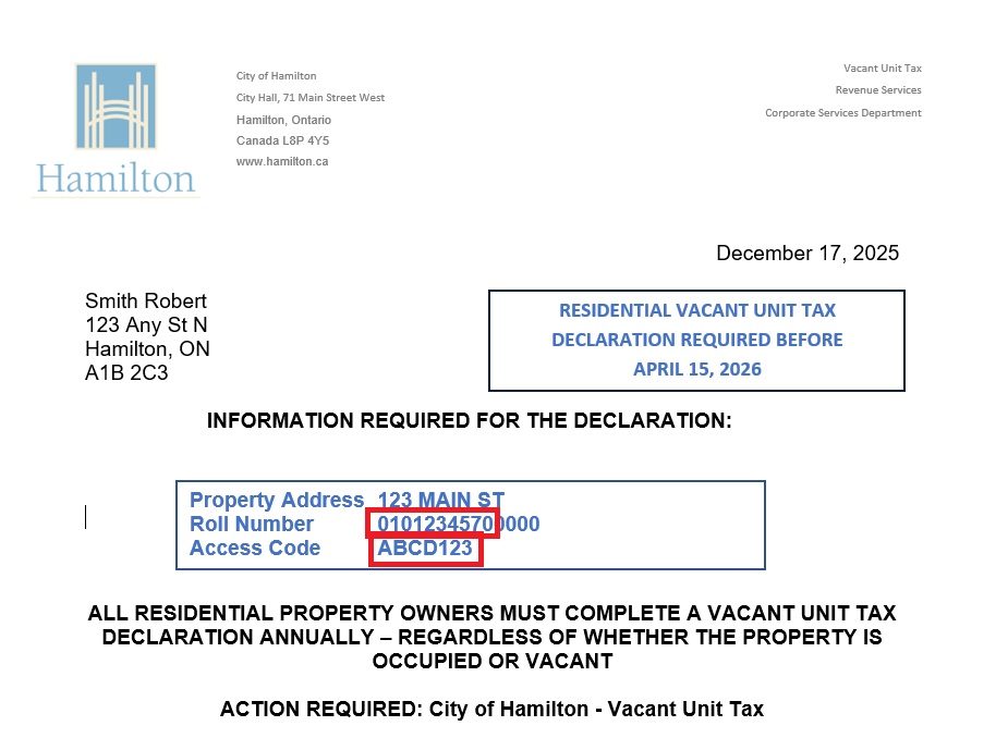 Sample notice to declare letter