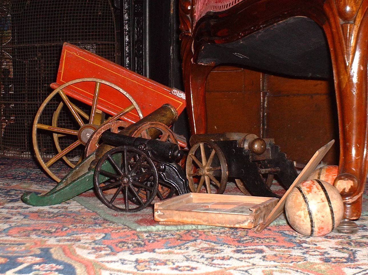 Selection of toys from 19th and 20th century on display at Whitehern Museum