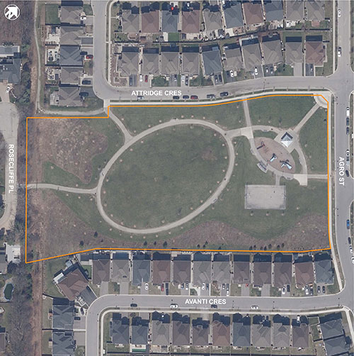 Aerial map for Agro Park