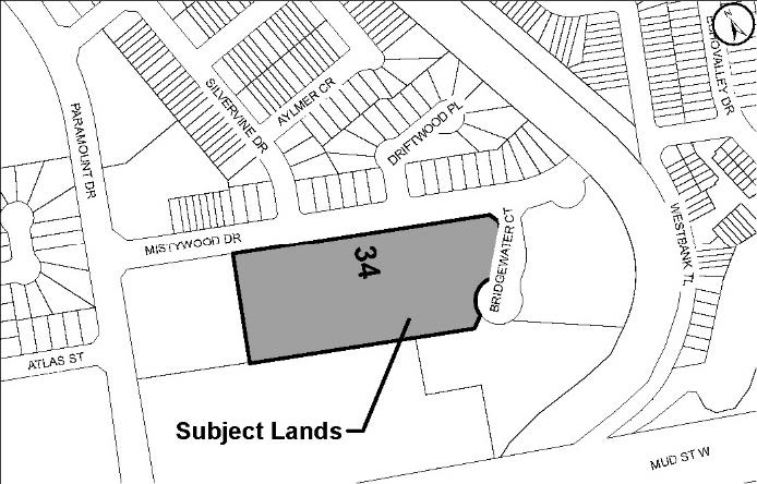 Location map for 34 Mistywood Drive, Stoney Creek