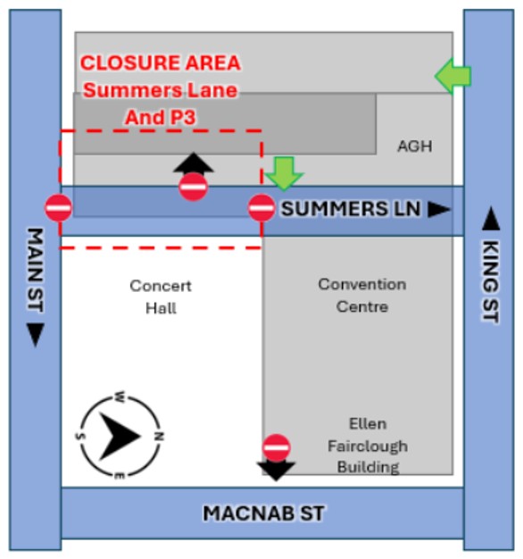 Rendering of Phase 1 Vehicle Access Closures