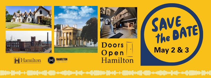 Doors Open Hamilton. Save the date May 2 & 3