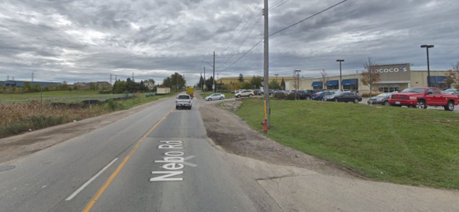 Nebo Road at Rymal Road. Source: Google Maps
