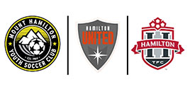 3 logos for Mount Hamilton United Soccer Club, side by side