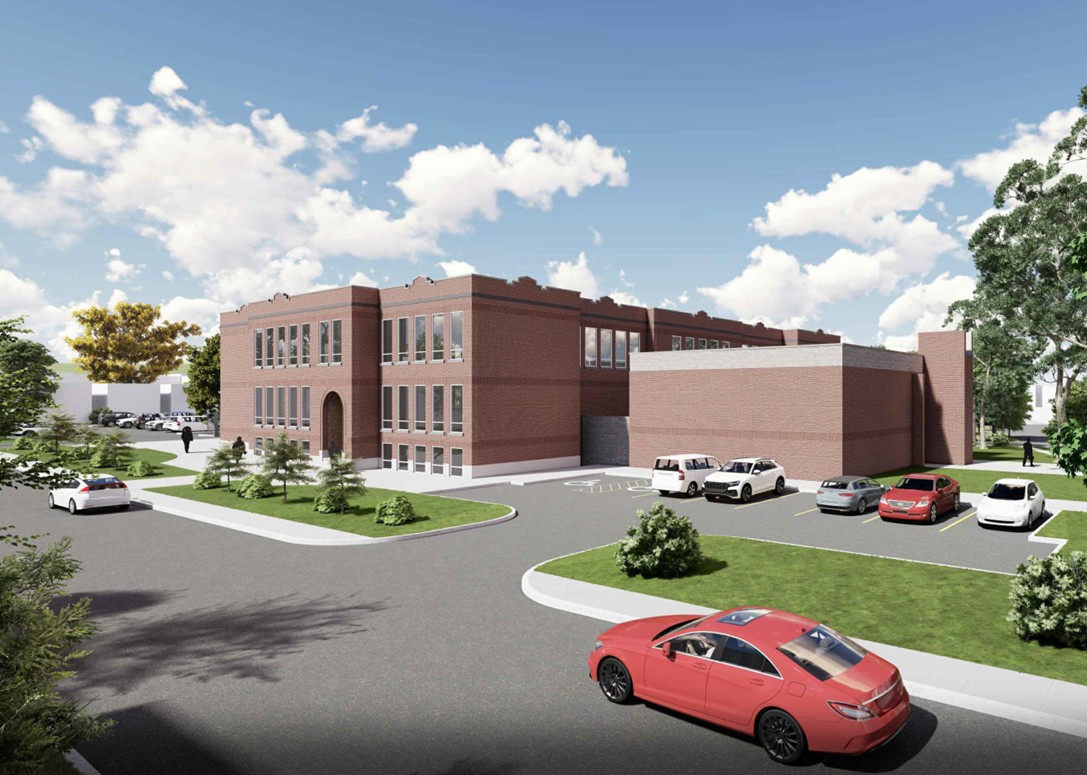 Rendering of proposed private school at 360 Beach Road, Hamilton