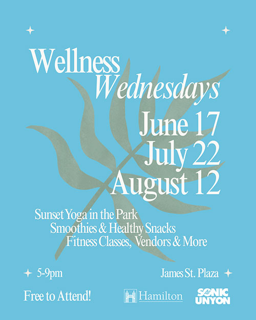Wellness Wednesday event poster - decorative