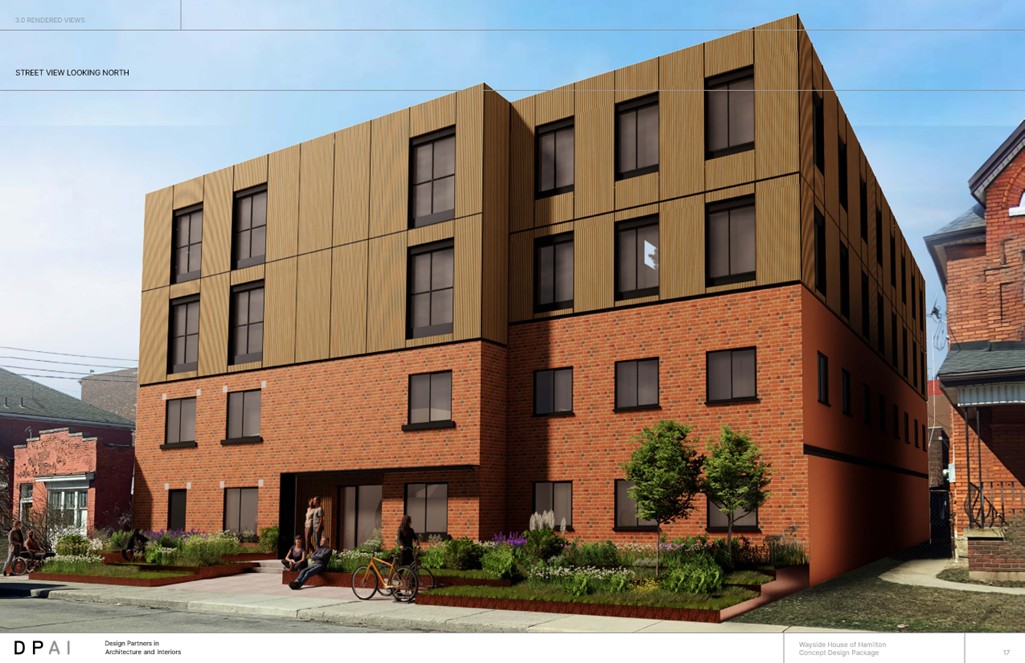 Rendering of 2 storey addition ontop of existing 2 storey building