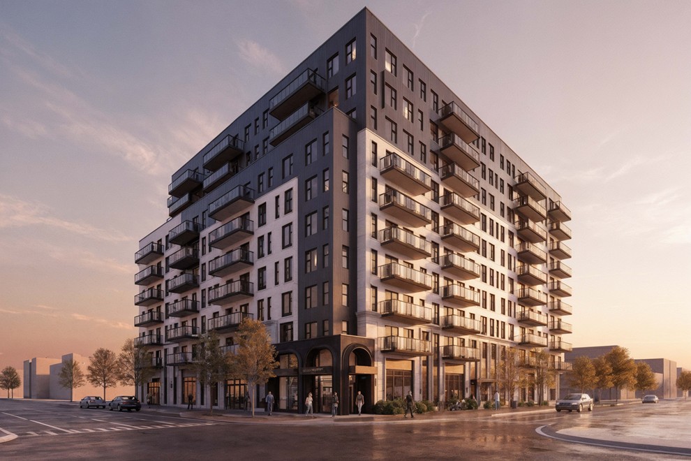 Proposed Applicant's rendering for 388 and 392 Concession Street and 15 and 19 East 15th Street, Hamilton