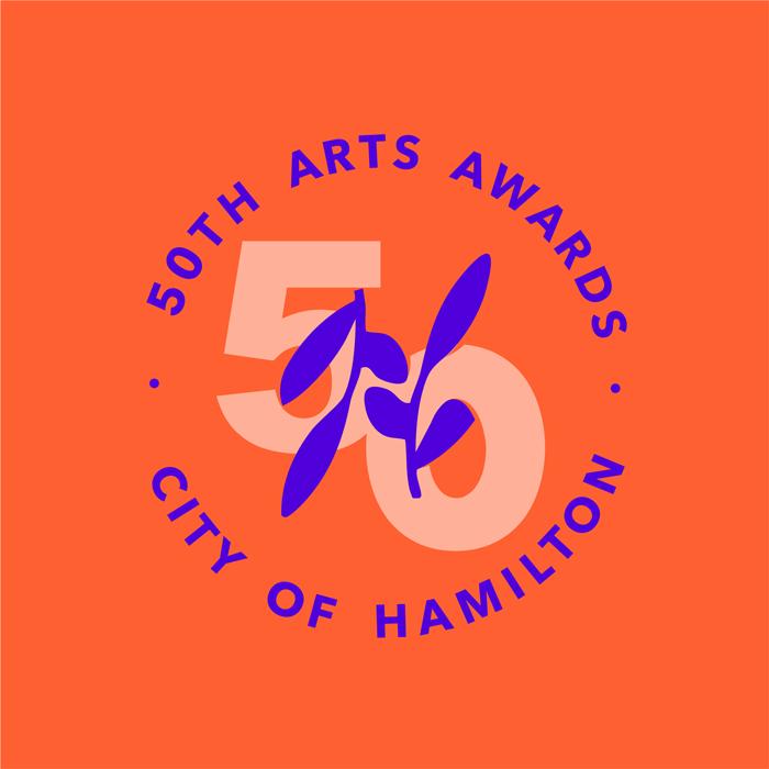 Logo: 50th Arts Awards City of Hamilton