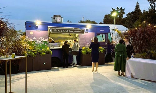 food truck setup