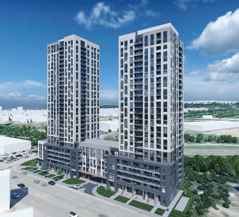 Applicant rendering of 29-storey mixed use building