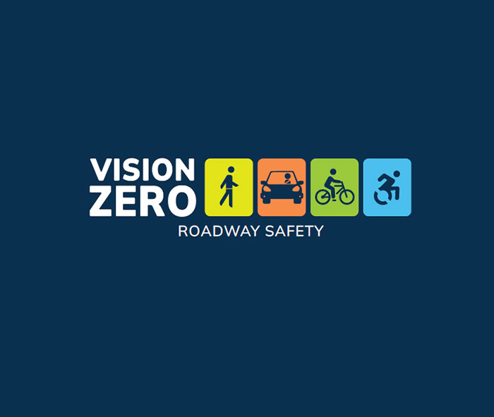Logo for VisionZero Roadway Safety