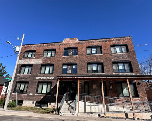 Former industrial/commercial building converted to affordable rental housing