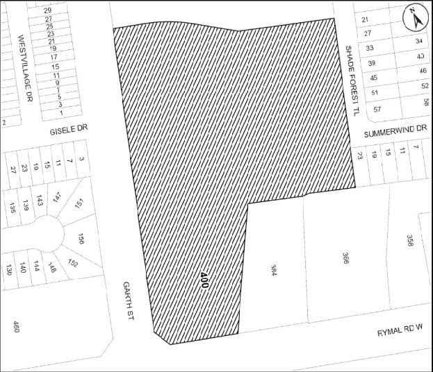 Map of 400 Rymal Road West, Hamilton
