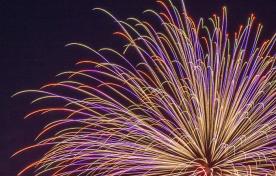 Fireworks at night