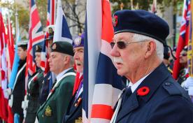 Remembrance Day Service in Hamilton