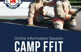 Promotion for Online Information Session for CAMP FFIT