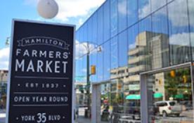 Exterior of Hamilton Farmers' Market