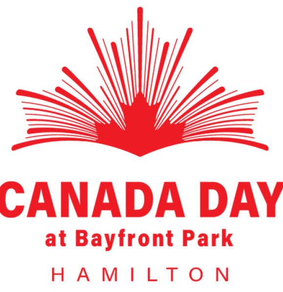 illustrated red lines looking like fireworks coming out of a red maple leaf