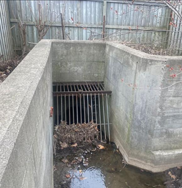 Creek separator for Ainslie Wood Neighbourhood