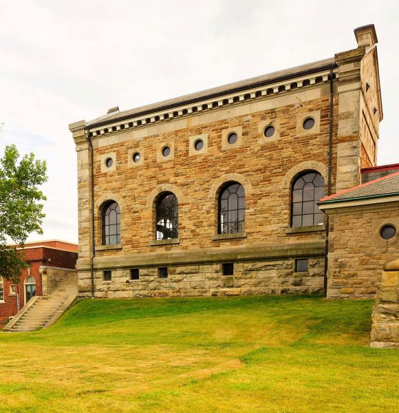 Exterior of Steam Museum in summer