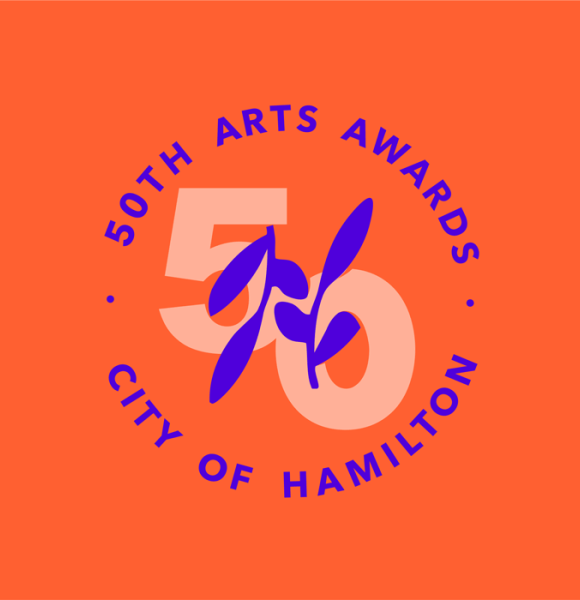 Logo: 50th Arts Awards City of Hamilton