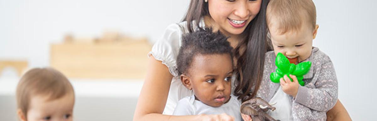 Child Care Staff and children at Licensed Child Care