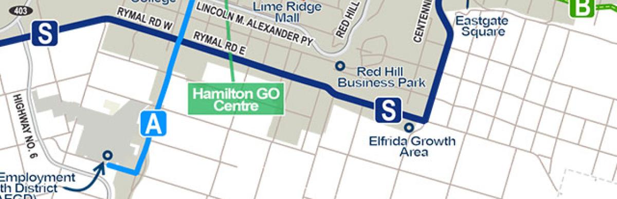 Proposed Rapid Transit Corridor Map