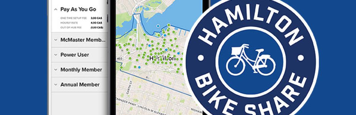Promotion for Hamilton Bike Share App