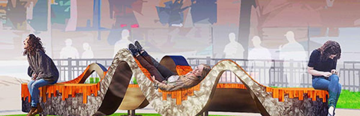 Rendering of public art piece