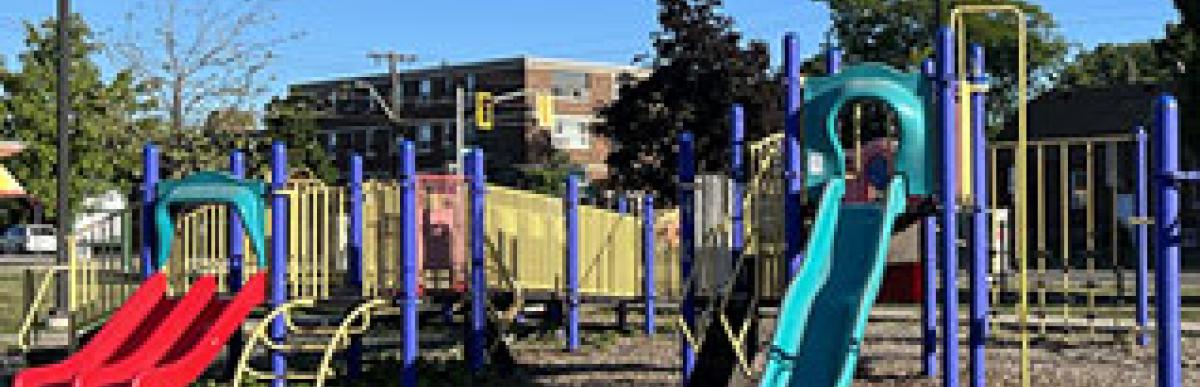 Peace Memorial Park existing playground structure