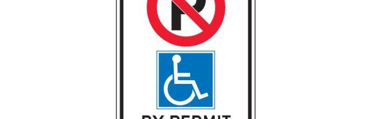 Accessible Parking Permit Required Sign