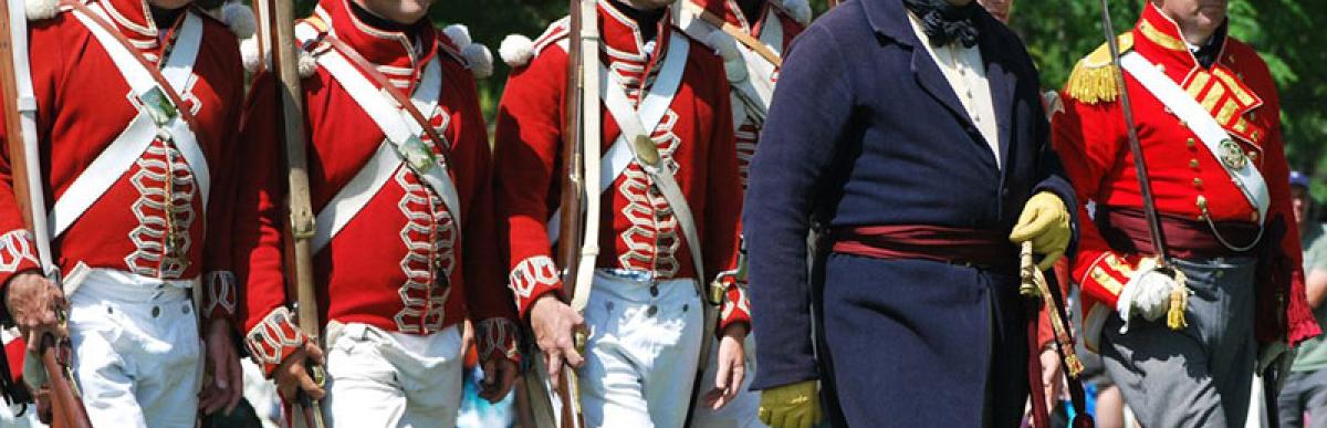 Re-enactment of the Battle of Stoney Creek event