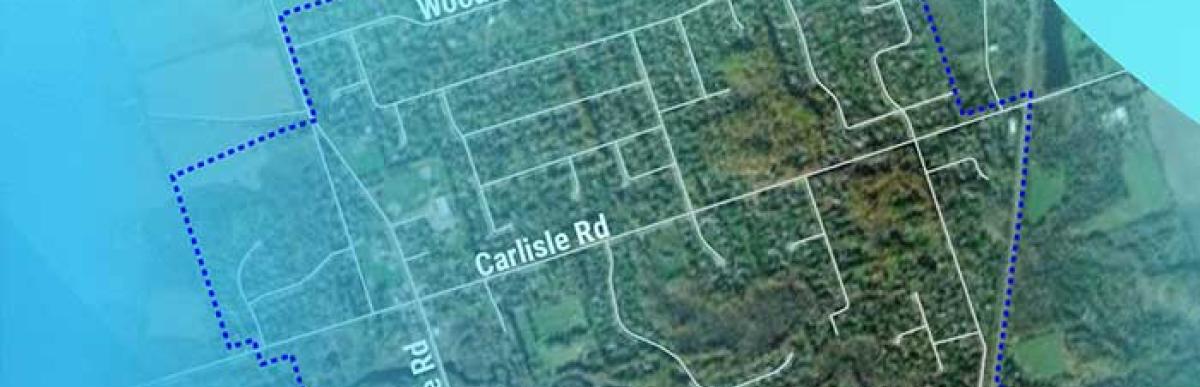 Aerial map of Carlisle Water Storage EA Study Area