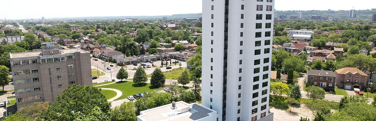 Aerial View of 500 MacNab St - credt: Codrin Talaba