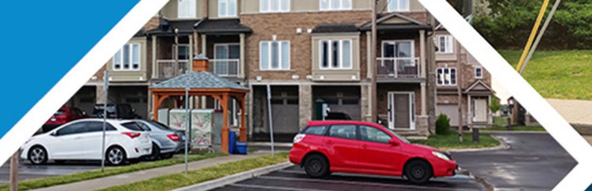 image of parking and residential housing