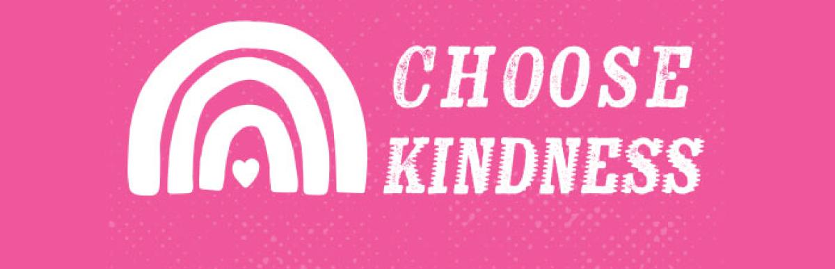 Chose Kindness with rainbow and heart