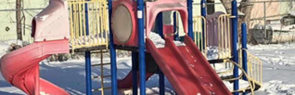 existing play structure at Edwards Memorial Park