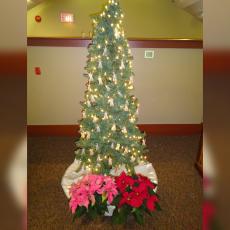 Decorated Christmas tree of remembrance