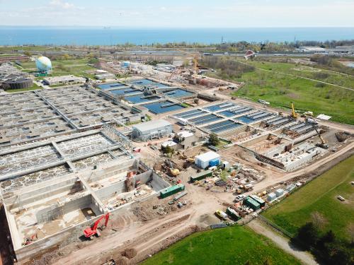 Aerial photo of Tertiary Treatment South Plant