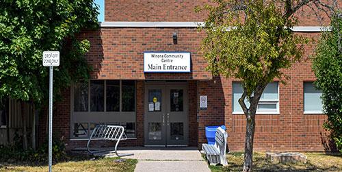 Front door entrance to Winona Community Centre