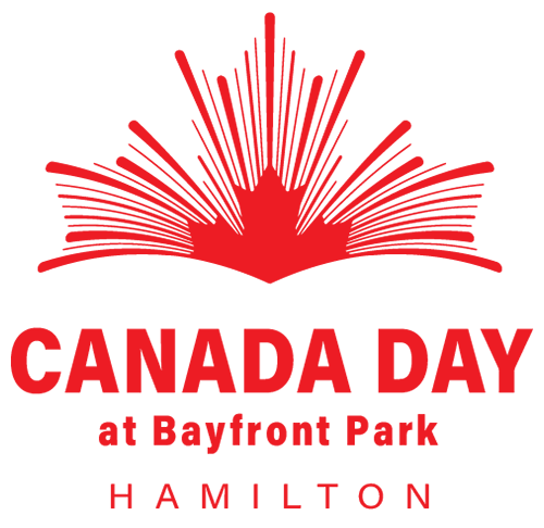 illustrated red lines looking like fireworks coming out of a red maple leaf