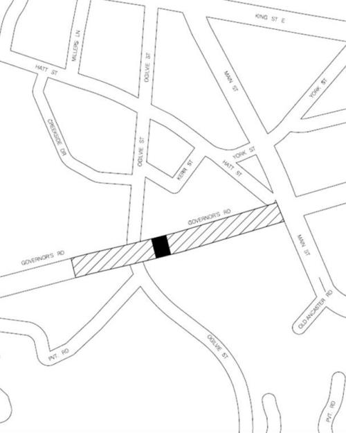 map of construction area