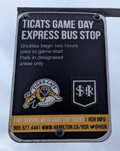 ticat shuttle sign