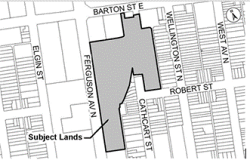 Location map of subject lands