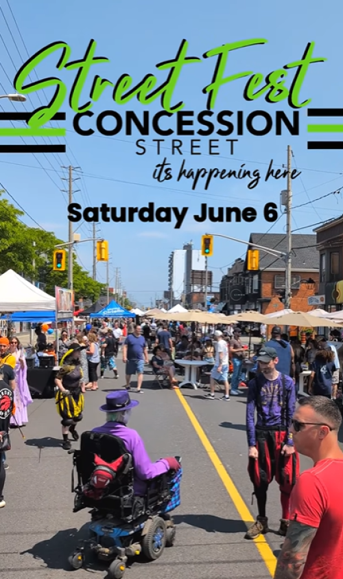 StreetFest on Concession Street, Saturday June 6