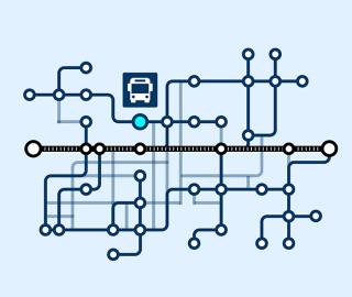 illustrated map of HSR network